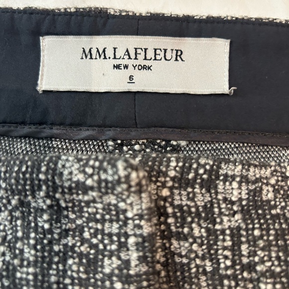 MM LAFLEUR The Pippa Pants Wide Leg‎ Boucle Gray Tweed Cropped 6 - Picture 9 of 16
